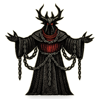 The Plague Abbot — hand-illustrated gothic boss art